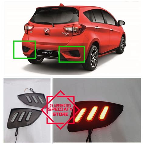 New Perodua Myvi Reflector GEN3 G3 2018 2021 Myvi Rear Bumper Reflector