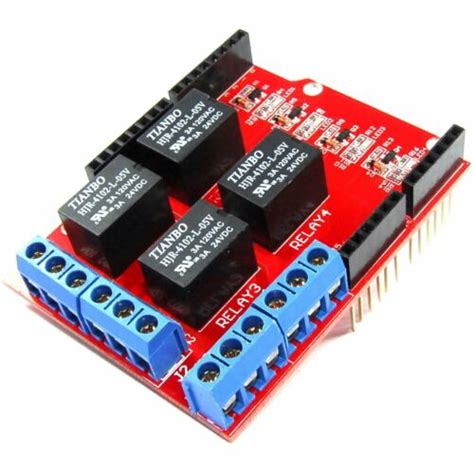 Keyes Channel Relay Shield For Arduino Uno V Ac Dc Arduino Flux