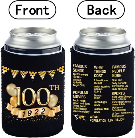 Buy Yangmics Th Birthday Can Cooler Sleeves Pack Of Sign