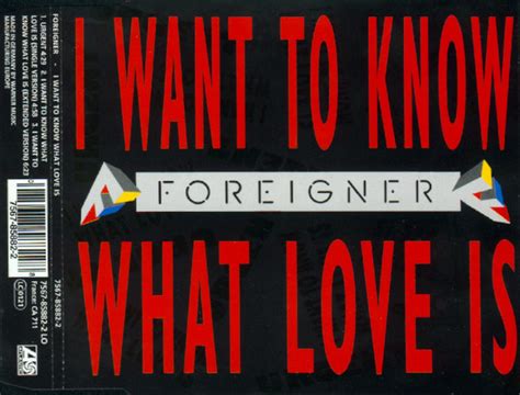 Foreigner I Want To Know What Love Is 1992 CD Discogs