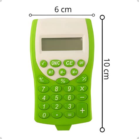 Mini Calculadora de Bolso Display 8 Dígitos Portátil