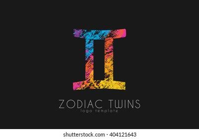 Zodiac Twins Logo Twins Symbol Logo Stock Vector (Royalty Free ...