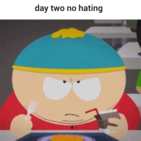 Day Two No Hating Eric Cartman South Park Funny South Park South