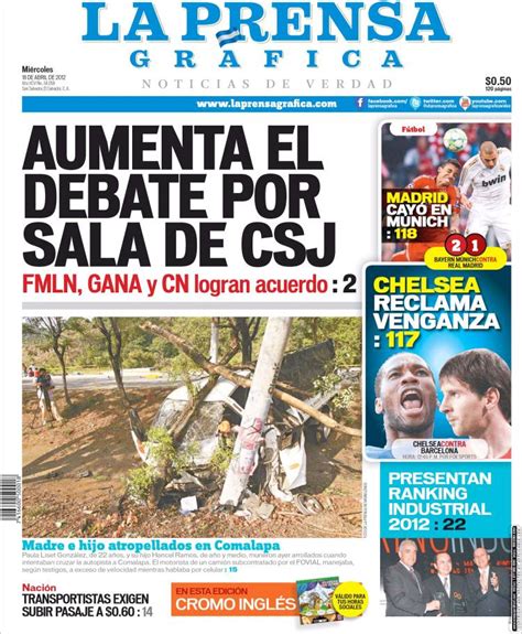 Periódico La Prensa Gráfica El Salvador Periódicos De El Salvador