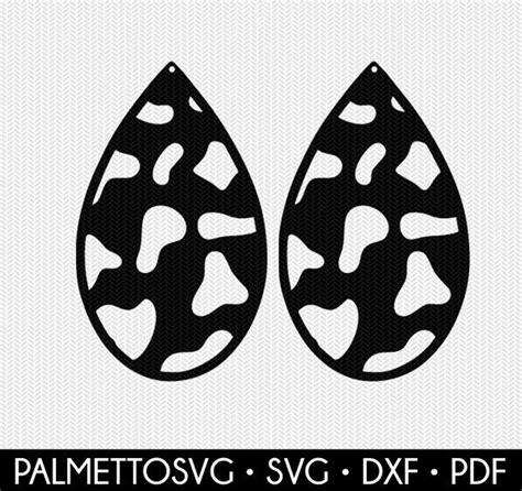 9266 Earring Template For Cricut Popular SVG File