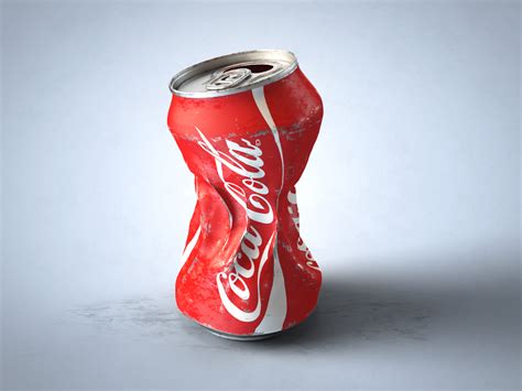 Crushed Coca Cola Can