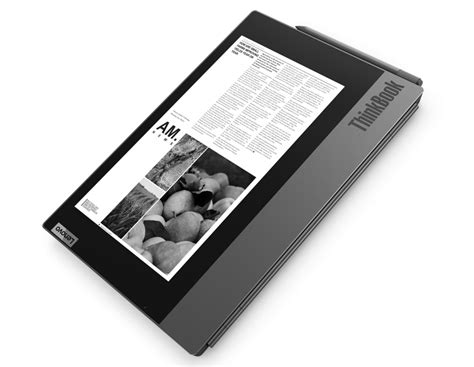 Lenovo ThinkBook Plus: Neues Notebook mit rückseitigem E-Ink-Display