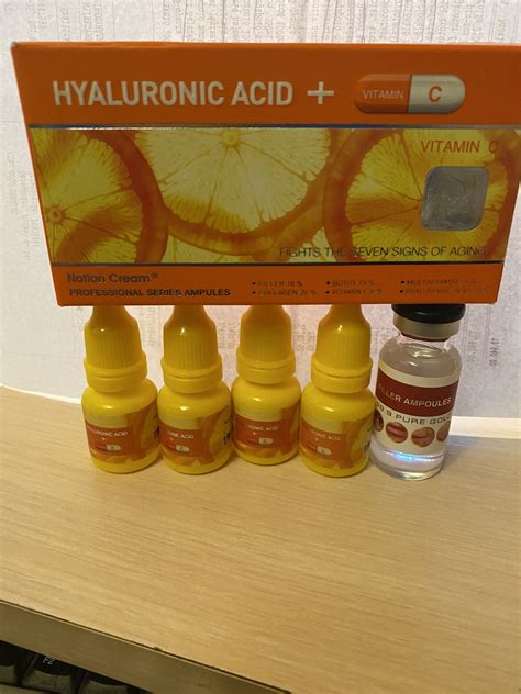 Купить Hialuronic Acid +Vitamin C. Ампулы для лица с гиалуроновой ...
