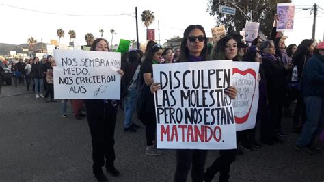 Video Cientos De Mujeres Participan En La Marcha Conmemorativa En Ensenada