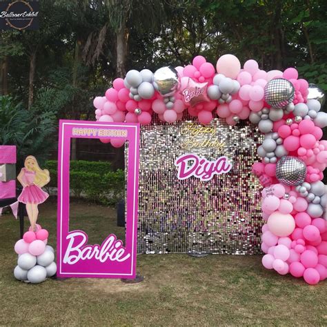 Barbie Theme Girl Birthday decoration - BalloonExhibit: Balloon Decoration, Birthday Decoration ...