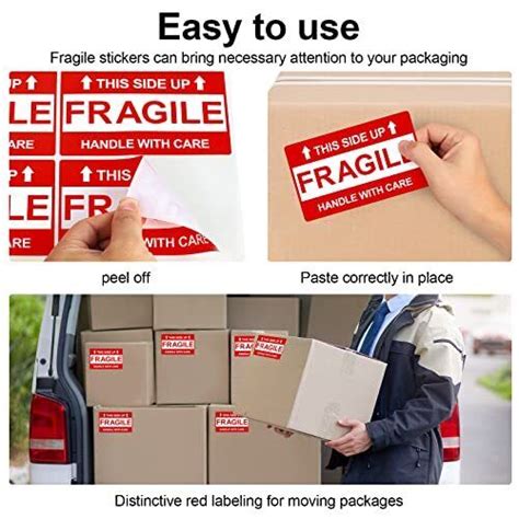 3x5 Inch Fragile Stickers For Shipping 198 Pcs Fragile Stickers