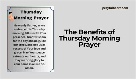 Thursday Morning Prayer: Starting Your Day with Positivity