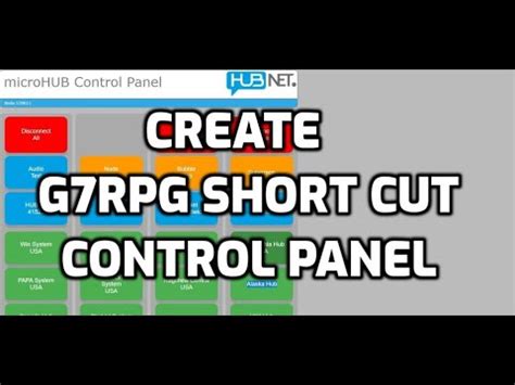 G Rpg Micronode Control Panel Create Desktop Short Cut Youtube