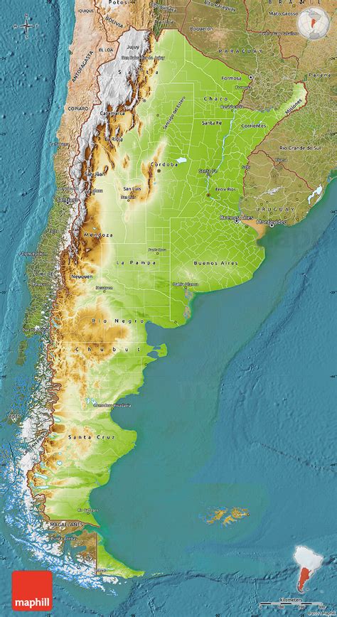 Physical Map Of Argentina Satellite Outside 13244 The Best Porn Website