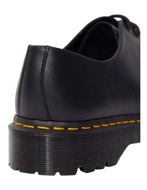 Dr Martens 1461 Bex 3 Eye Shoe In Black Smooth Myer