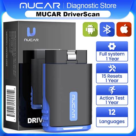 MUCAR DriverScan OBD2 Scanner Bluetooth Ferramenta De Verifica O