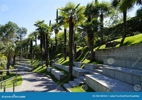 Tropical Botanical Gardens Surrounding Mediterranean Trauttmansdorff