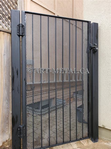 Expanded Metal Security Fence and Gate in Toronto. Screen Panels