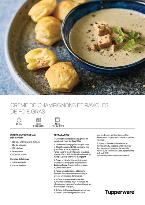 Cr Me De Champignons Et Ravioles De Foie Gras Mn Mn