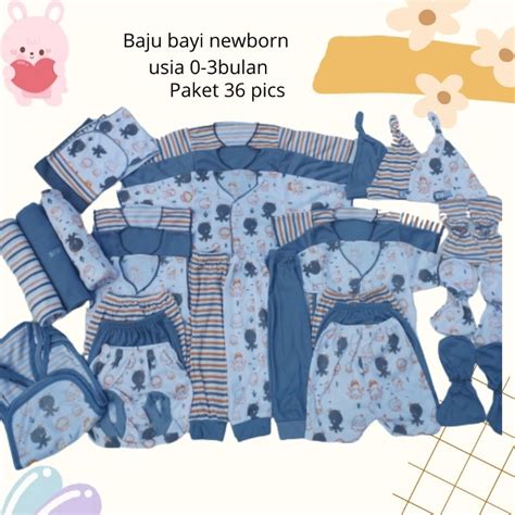 Jual Paket Hemat Baju Bayi Newborn Baru Lahir Pics Seri Abu Paket