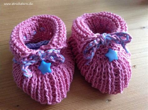 Und Noch Ein Strickmuster F R Babyschuhe Strickstern