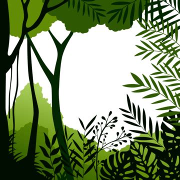 Forest Top View Vector PNG Images, Forest Silhouette View, Forest ...