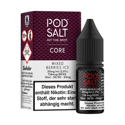 POD SALT Pod Salt Core Mixed Berries Ice Nikotinsalz Liquid