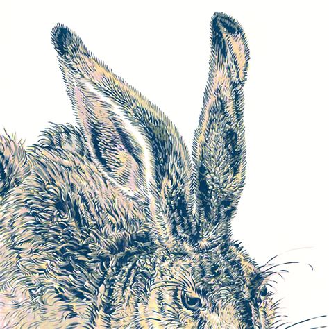 Hase Malerei nach Albrecht Dürer Kaninchen original Kunst Tier Etsy