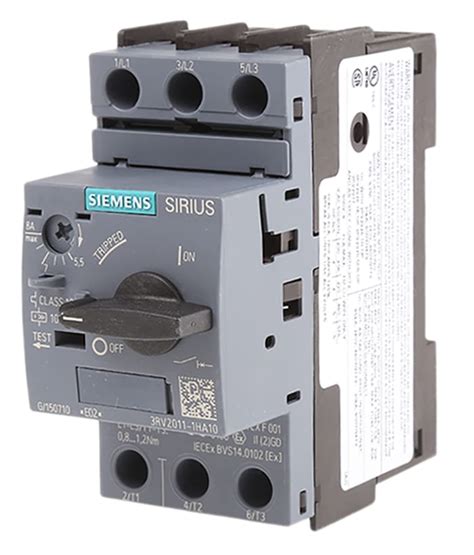 3RV2011 1HA10 Siemens Siemens 5 5 8 A SIRIUS Motor Protection