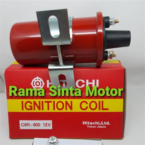 Jual COIL IGNITION KOIL BOTOL PANJANG HITACHI 12V KIJANG 5K 7K CARRY