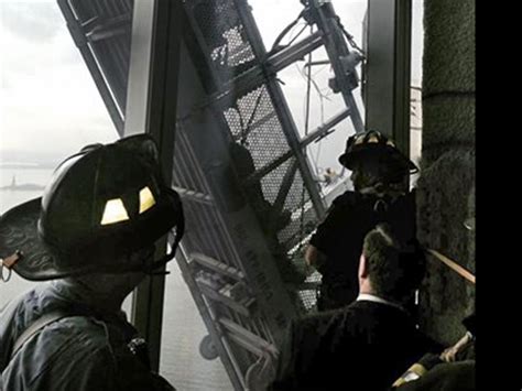 Dangling Workers Rescued From World Trade Center Crains New York