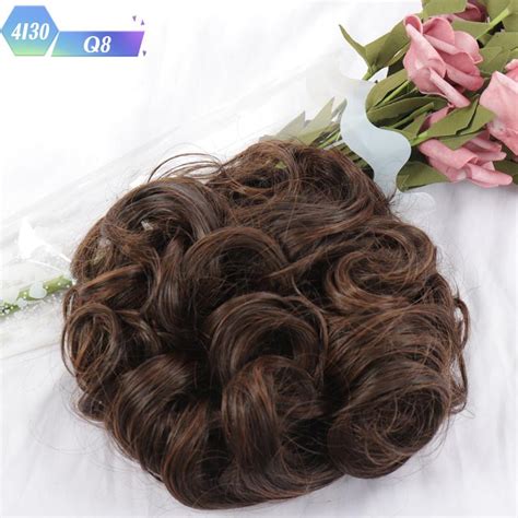 Cheap Large Comb Clip In Curly Hair Extension Synthetic Hair Pieces Chignon Women Updo Cover