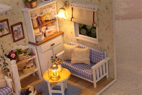 Diy Modelu Dollhouse Meble Miniaturowe Lalki Dom Py Pokrywa D