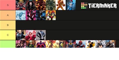 Xmen Mutants Tier List Community Rankings Tiermaker