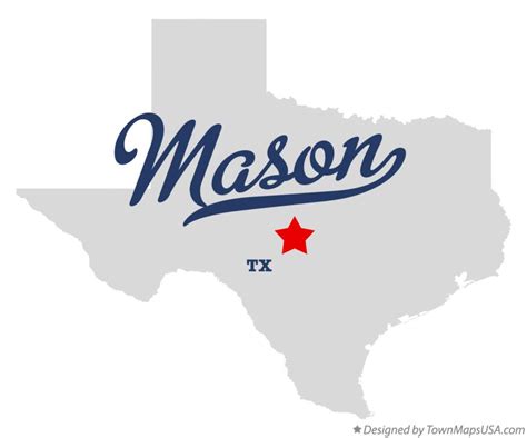 Map of Mason, TX, Texas