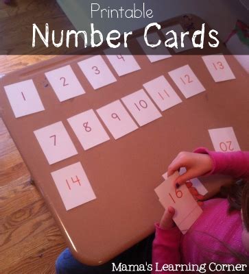 Printable Number Cards - Mamas Learning Corner