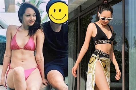 Sau ồn ào khóa môi với phi công Bảo Anh lần đầu lộ ảnh diện bikini nhưng sao vòng lạ thế