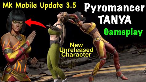 Mk Mobile Pyromancer Tanya Gameplay Mk Mobile Update 3 5 Unreleased Character Youtube