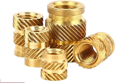 Amazon Delicate SL Type Double Twill Knurled Brass Injection Nut Brass Hot Melt Inset Nuts
