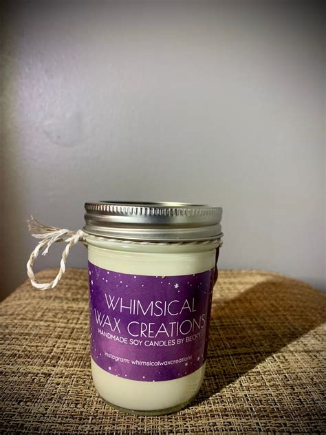 8 Oz Scented Soy Candle Etsy