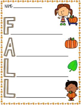 Fall Acrostic Poem by Angie's Creative Corner | TPT