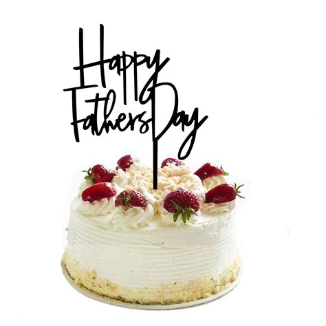 Buy Black Acrylic Dad Happy Birthday Cake Topper Her S Day Birthday