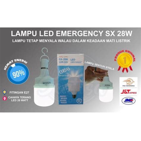 Jual Lampu Emergencylampu Tanpa Kabellampu Nyala Dalam Gelap Shopee