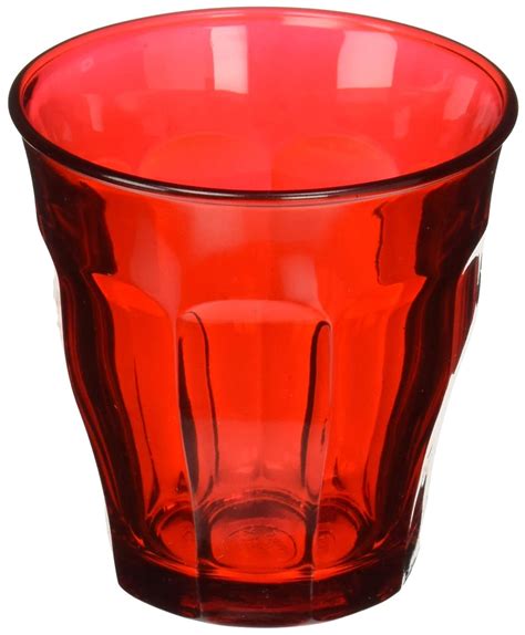 Buy Duralex 1027sr06sd 6 Picardie Colors Red 8 75 Oz 25 Cl Glass Tumbler Online At Low Prices In