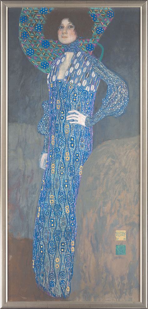 Bild Bildnis der Emilie Flöge 1902 gerahmt von Gustav Klimt kaufen