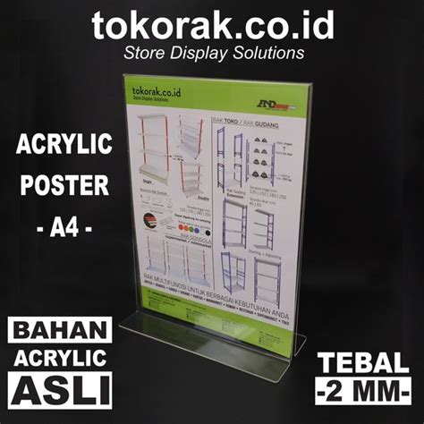 Jual Produk Acrylic Display Menu Brosur Akrilik Termurah Dan Terlengkap