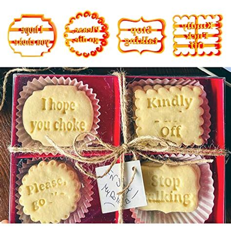 Cookie Molds With Good Wishes Funny Cookie Cutters Adultfunny Biscuit