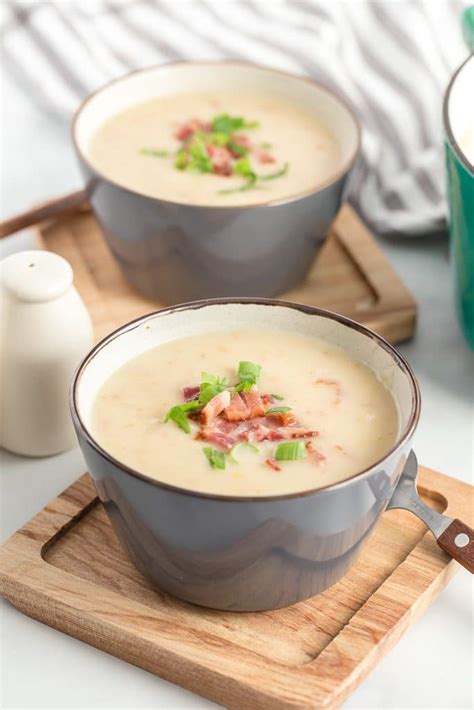 Creamy Potato Leek Soup With Bacon Kylee Cooks