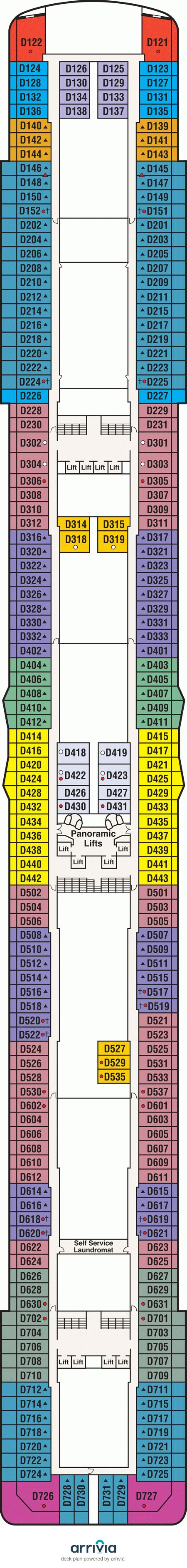 Sky Princess Cruise Ship Deck Plans