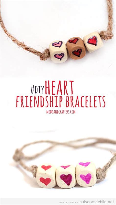 Pulseras Diy Para Regalar El Día De San Valentín Bricolaje Del Día De